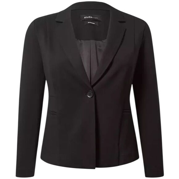 Torrid Chelsea Luxe Ponte Blazer Deep Black Sz 4 (4X/26) - Picture 16 of 16